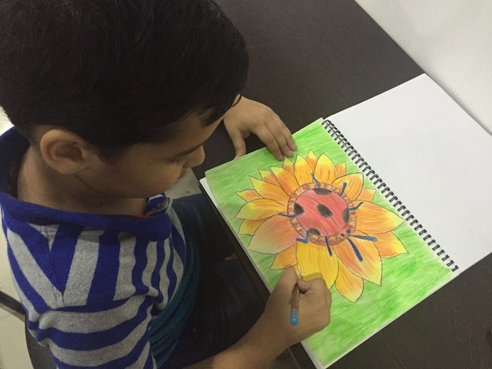 Drawing by a 6 year old student from Kinder Artist program