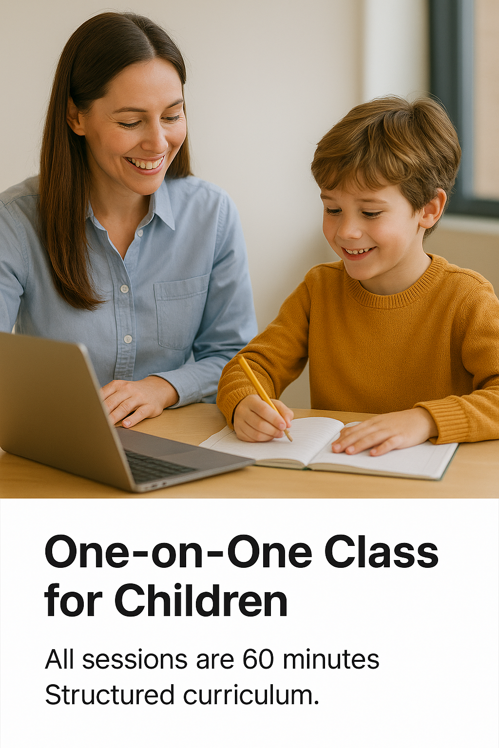 Child and teacher doing a craft activity