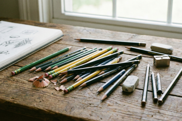 Graphite pencil drawing practice