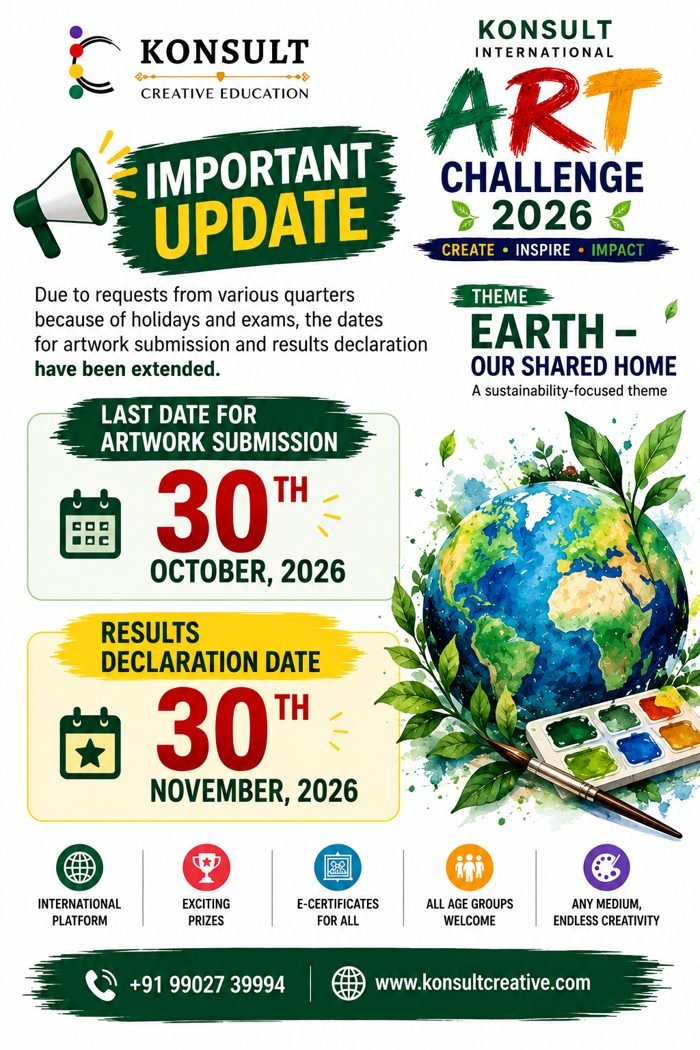 Konsult International Art Challenge 2026 — Important Update: dates extended